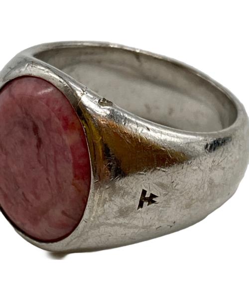 TOM WOOD（トムウッド）TOM WOOD (トムウッド) OVAL PINK RHODONITEリング ピンク サイズ:54(14号相当)の古着・服飾アイテム