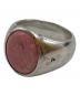 TOM WOOD (トムウッド) OVAL PINK RHODONITEリング ピンク サイズ:54(14号相当)：24000円