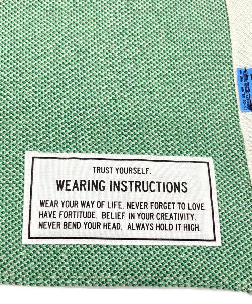 Maison MIHARA YASUHIRO（メゾン ミハラ ヤスヒロ）Maison MIHARA YASUHIRO (メゾン ミハラ ヤスヒロ) KOTA OKUDA (コウタオクダ) Bill Jacquard Knit Skirt/ビルジャカードニットスカート グリーン サイズ:Fの古着・服飾アイテム