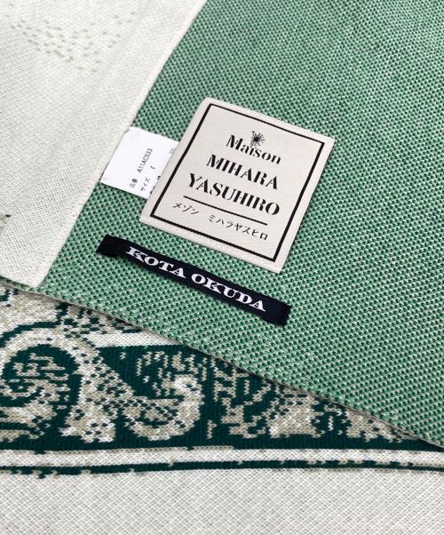Maison MIHARA YASUHIRO（メゾン ミハラ ヤスヒロ）Maison MIHARA YASUHIRO (メゾン ミハラ ヤスヒロ) KOTA OKUDA (コウタオクダ) Bill Jacquard Knit Skirt/ビルジャカードニットスカート グリーン サイズ:Fの古着・服飾アイテム