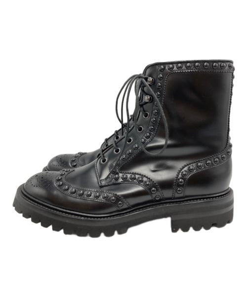 Church’s（チャーチ）Church’s (チャーチ) ELETTRAスタッズブーツ/エレクトラ ブラック サイズ:38の古着・服飾アイテム