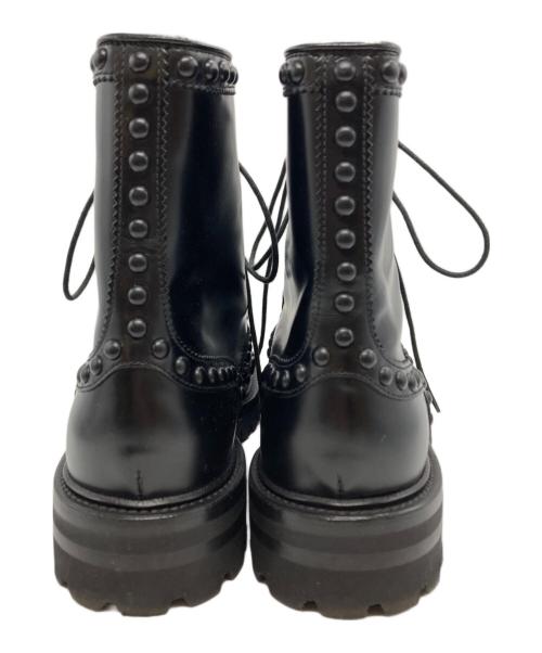 Church’s（チャーチ）Church’s (チャーチ) ELETTRAスタッズブーツ/エレクトラ ブラック サイズ:38の古着・服飾アイテム