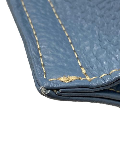 beautiful people（ビューティフルピープル）beautiful people (ビューティフルピープル) large market bag in shrink leather ブルーの古着・服飾アイテム