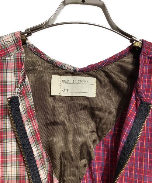 77circa（ナナナナサーカ）77circa (ナナナナサーカ) 再構築ワンピース レッド サイズ:FREEの古着・服飾アイテム