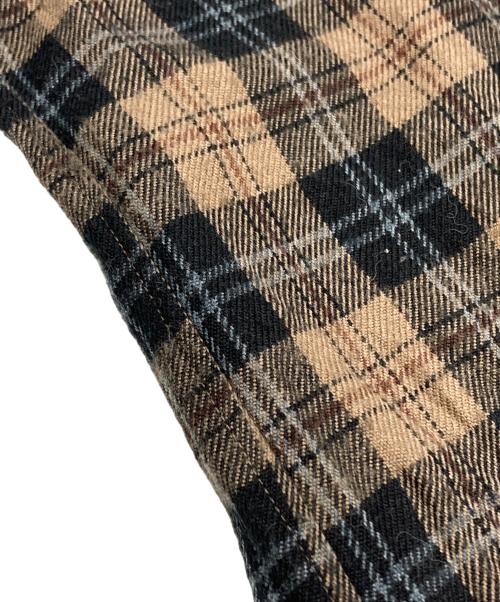 COMME des GARCONS HOMME PLUS（コムデギャルソンオムプリュス）COMME des GARCONS HOMME PLUS (コムデギャルソンオムプリュス) チェックネルシャツ ブラウン サイズ:Sの古着・服飾アイテム