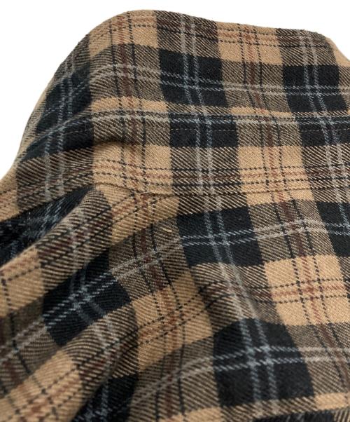 COMME des GARCONS HOMME PLUS（コムデギャルソンオムプリュス）COMME des GARCONS HOMME PLUS (コムデギャルソンオムプリュス) チェックネルシャツ ブラウン サイズ:Sの古着・服飾アイテム