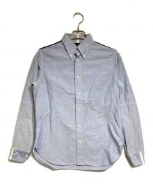 COMME des GARCONS JUNYA WATANABE MAN×BROOKS BROTHERS（コム デ ギャルソン ジュンヤ ワタナベ マン×ブルックスブラザーズ）の古着「ウール切替オックスフォードシャツ/oxford shirt」｜ブルー