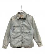 stussyステューシー）の古着「Sherpa Lined Denim Shirt」｜ブルー
