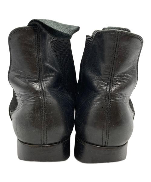 COMME des GARCONS HOMME PLUS（コムデギャルソンオムプリュス）COMME des GARCONS HOMME PLUS (コムデギャルソンオムプリュス) ポインテットトゥサイドゴアブーツ ブラック サイズ:26㎝の古着・服飾アイテム