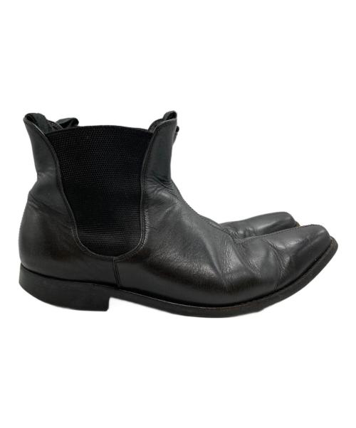 COMME des GARCONS HOMME PLUS（コムデギャルソンオムプリュス）COMME des GARCONS HOMME PLUS (コムデギャルソンオムプリュス) ポインテットトゥサイドゴアブーツ ブラック サイズ:26㎝の古着・服飾アイテム