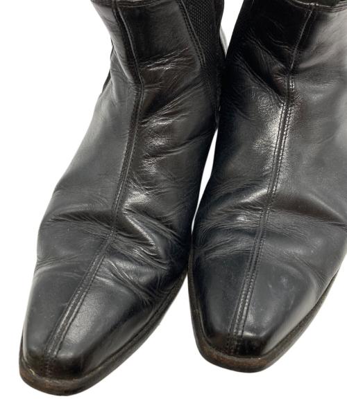 COMME des GARCONS HOMME PLUS（コムデギャルソンオムプリュス）COMME des GARCONS HOMME PLUS (コムデギャルソンオムプリュス) ポインテットトゥサイドゴアブーツ ブラック サイズ:26㎝の古着・服飾アイテム