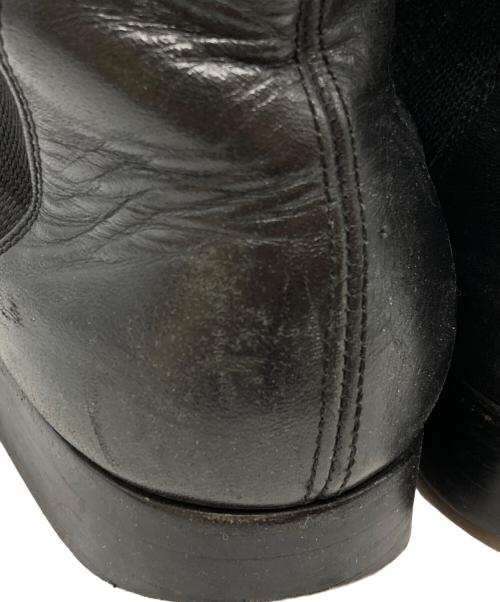 COMME des GARCONS HOMME PLUS（コムデギャルソンオムプリュス）COMME des GARCONS HOMME PLUS (コムデギャルソンオムプリュス) ポインテットトゥサイドゴアブーツ ブラック サイズ:26㎝の古着・服飾アイテム