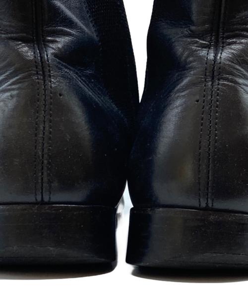 COMME des GARCONS HOMME PLUS（コムデギャルソンオムプリュス）COMME des GARCONS HOMME PLUS (コムデギャルソンオムプリュス) ポインテットトゥサイドゴアブーツ ブラック サイズ:26㎝の古着・服飾アイテム