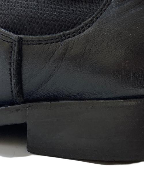 COMME des GARCONS HOMME PLUS（コムデギャルソンオムプリュス）COMME des GARCONS HOMME PLUS (コムデギャルソンオムプリュス) ポインテットトゥサイドゴアブーツ ブラック サイズ:26㎝の古着・服飾アイテム