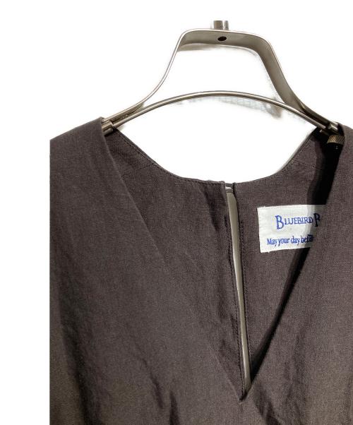 BLUEBIRD BOULEVARD（ブルーバードブルバード）BLUEBIRD BOULEVARD (ブルーバードブルバード) ノースリーブリネンワンピース/sleeveless linen dress ブラウン サイズ:Mの古着・服飾アイテム