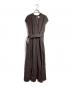 BLUEBIRD BOULEVARD（ブルーバードブルバード）の古着「ノースリーブリネンワンピース/sleeveless linen dress」｜ブラウン