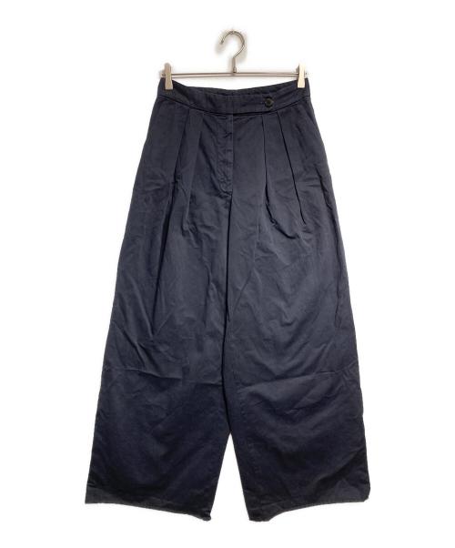 DRIES VAN NOTEN（ドリスヴァンノッテン）DRIES VAN NOTEN (ドリスヴァンノッテン) 2タックバギーチノパンツ/Two-tuck baggy chino pants ネイビー サイズ:38の古着・服飾アイテム