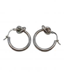 CELINE（セリーヌ）の古着「ノットスモールフープピアスセット」｜シルバー