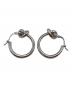 CELINE（セリーヌ）の古着「ノットスモールフープピアスセット」｜シルバー