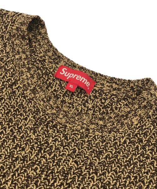 SUPREME（シュプリーム）Supreme (シュプリーム) Melange Rib Knit Sweater ブラウン サイズ:XLの古着・服飾アイテム
