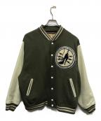 Hysteric Glamourヒステリックグラマー）の古着「袖レザースタジャン」｜オリーブ