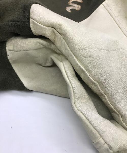 Hysteric Glamour（ヒステリックグラマー）Hysteric Glamour (ヒステリックグラマー) 袖レザースタジャン オリーブ サイズ:FREEの古着・服飾アイテム