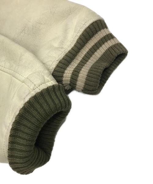 Hysteric Glamour（ヒステリックグラマー）Hysteric Glamour (ヒステリックグラマー) 袖レザースタジャン オリーブ サイズ:FREEの古着・服飾アイテム