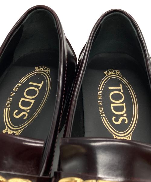 TOD'S（トッズ）TOD'S (トッズ) タッセルローファー ボルドー サイズ:35・1/2の古着・服飾アイテム