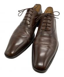 DOLCE & GABBANA（ドルチェ＆ガッバーナ）の古着「内羽根レザーシューズ」｜ブラウン