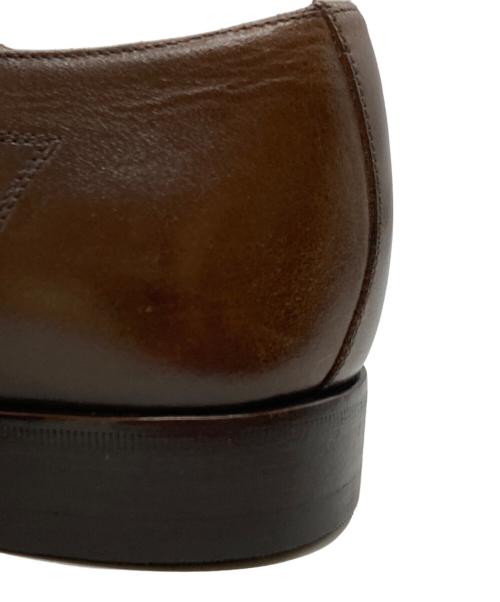 DOLCE & GABBANA（ドルチェ＆ガッバーナ）DOLCE & GABBANA (ドルチェ＆ガッバーナ) 内羽根レザーシューズ ブラウン サイズ:6・1/2の古着・服飾アイテム