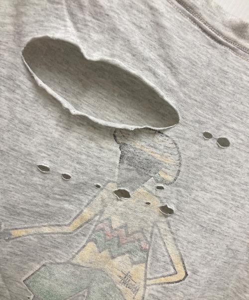 stussy（ステューシー）stussy (ステューシー) ラスタマンTee グレー サイズ:Ｌの古着・服飾アイテム