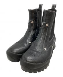 OAO（オーエーオー）の古着「LES ARCS BOOTS Embossed/レ・アーク・ブーツ・エンボス」｜ブラック