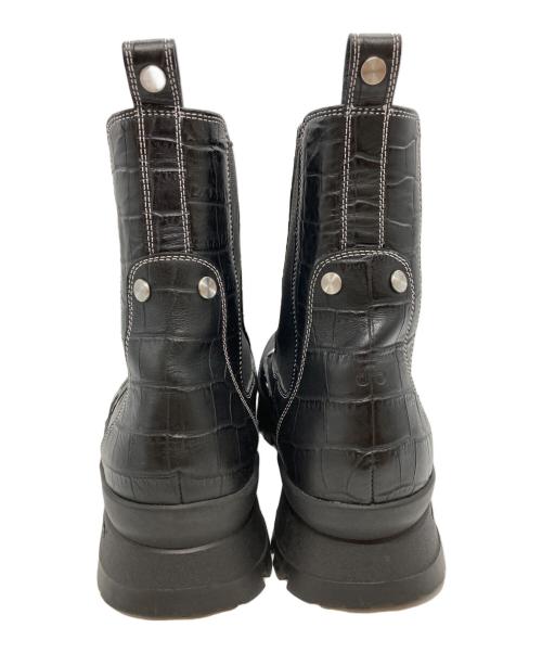 OAO（オーエーオー）OAO (オーエーオー) LES ARCS BOOTS Embossed/レ・アーク・ブーツ・エンボス ブラック サイズ:28の古着・服飾アイテム