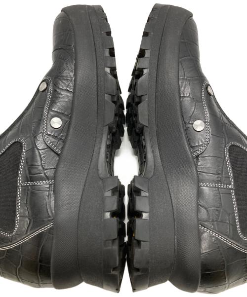 OAO（オーエーオー）OAO (オーエーオー) LES ARCS BOOTS Embossed/レ・アーク・ブーツ・エンボス ブラック サイズ:28の古着・服飾アイテム