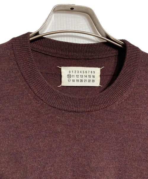 Maison Margiela（メゾンマルジェラ）Maison Margiela (メゾンマルジェラ) 4ステッチウールニット/wool knit ワインレッド サイズ:Mの古着・服飾アイテム