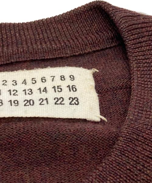 Maison Margiela（メゾンマルジェラ）Maison Margiela (メゾンマルジェラ) 4ステッチウールニット/wool knit ワインレッド サイズ:Mの古着・服飾アイテム