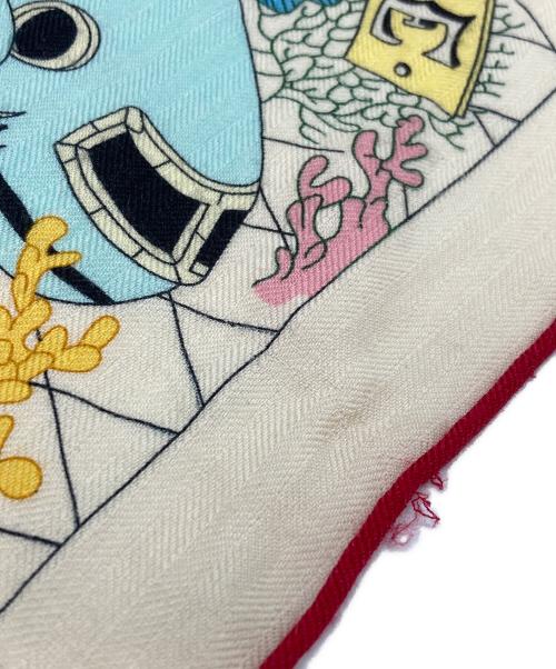 HERMES（エルメス）HERMES (エルメス) カレジェアン140/Splash Park/スプラッシュパーク レッド×ベージュの古着・服飾アイテム