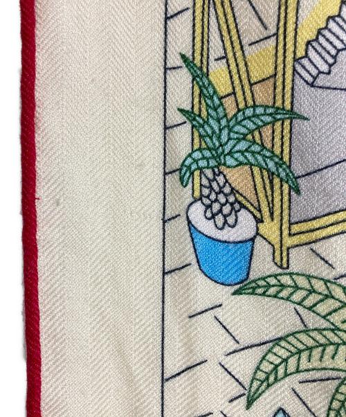 HERMES（エルメス）HERMES (エルメス) カレジェアン140/Splash Park/スプラッシュパーク レッド×ベージュの古着・服飾アイテム