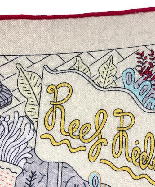 HERMES（エルメス）HERMES (エルメス) カレジェアン140/Splash Park/スプラッシュパーク レッド×ベージュの古着・服飾アイテム