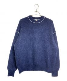 MEIAS（メイアス）の古着「SUPER KID MOHAIR PULL OVER/MOPO スーパーキッドモヘアプルオーバ」｜ネイビー