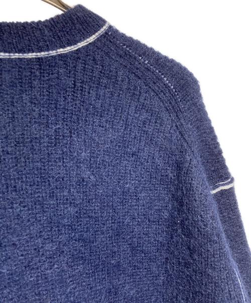 MEIAS（メイアス）MEIAS (メイアス) SUPER KID MOHAIR PULL OVER/MOPO スーパーキッドモヘアプルオーバ ネイビー サイズ:Ｌの古着・服飾アイテム