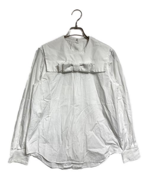 COMME des GARCONS（コムデギャルソン）COMME des GARCONS (コムデギャルソン) フロントバックリボンブラウス ホワイト サイズ:Ｍの古着・服飾アイテム