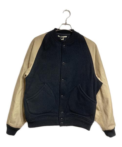 OLD JOE & Co.（オールドジョー）OLD JOE & Co. (オールドジョー) BUTTON-FRONT CAMPBELL JACKET ブラック×ブラウン サイズ:40の古着・服飾アイテム