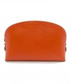 LOUIS VUITTONルイ ヴィトン）の古着「エピ・ポシェット・コスメティック/Cosmetic Pouch PM Epi Leather」｜オレンジ