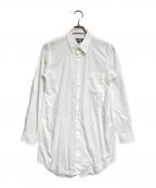 BLACK COMME des GARCONSブラックコムデギャルソン）の古着「ミドルレングスシャツ」｜ホワイト