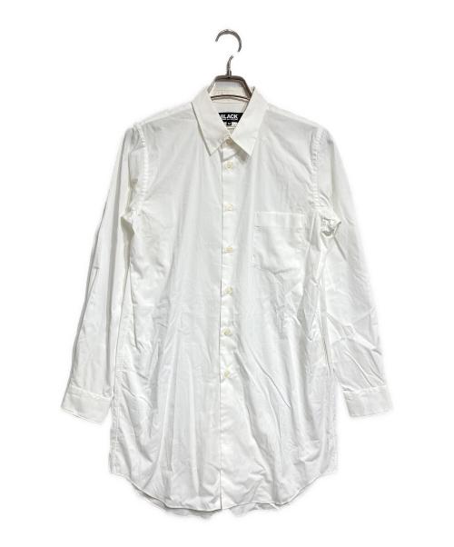 BLACK COMME des GARCONS（ブラックコムデギャルソン）BLACK COMME des GARCONS (ブラックコムデギャルソン) ミドルレングスシャツ ホワイト サイズ:Mの古着・服飾アイテム