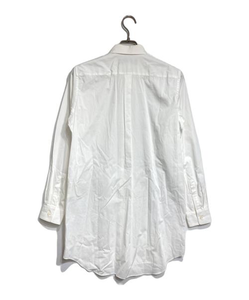 BLACK COMME des GARCONS（ブラックコムデギャルソン）BLACK COMME des GARCONS (ブラックコムデギャルソン) ミドルレングスシャツ ホワイト サイズ:Mの古着・服飾アイテム