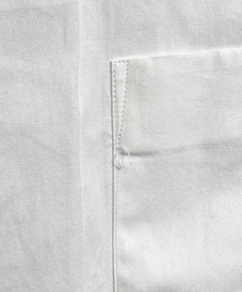 BLACK COMME des GARCONS（ブラックコムデギャルソン）BLACK COMME des GARCONS (ブラックコムデギャルソン) ミドルレングスシャツ ホワイト サイズ:Mの古着・服飾アイテム