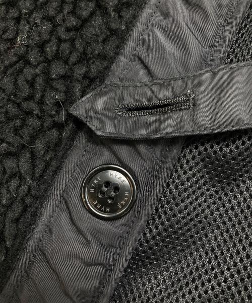HYKE（ハイク）HYKE (ハイク) FAUX SHEARLING COAT/フェイクシアリングコート ブラック サイズ:１の古着・服飾アイテム
