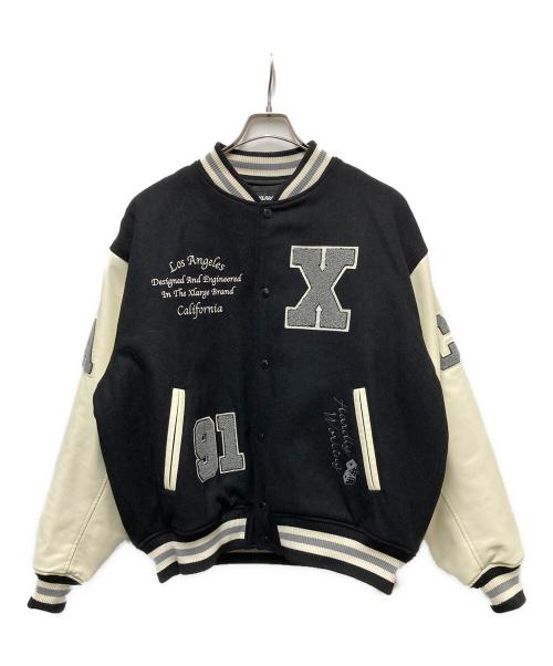 X-LARGE（エクストララージ）X-LARGE (エクストララージ) スタジャン ブラック×ベージュ サイズ:Ｌの古着・服飾アイテム